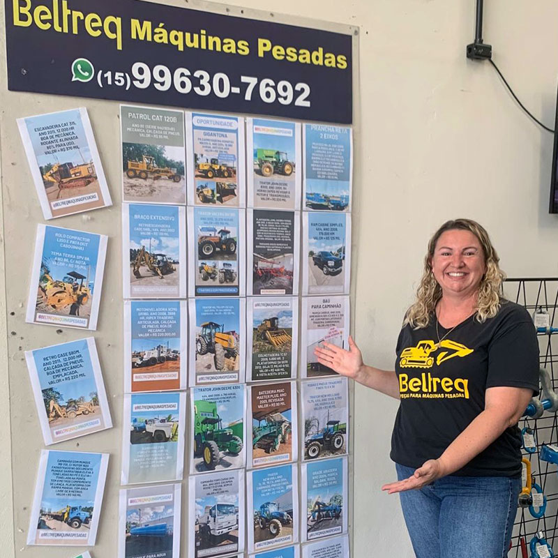 Mural de máquinas Beltreq Máquinas Pesadas